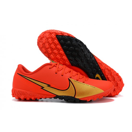 Nike Mercurial Vapor 13 Academy TF Gold Orange Low Men Football Boots