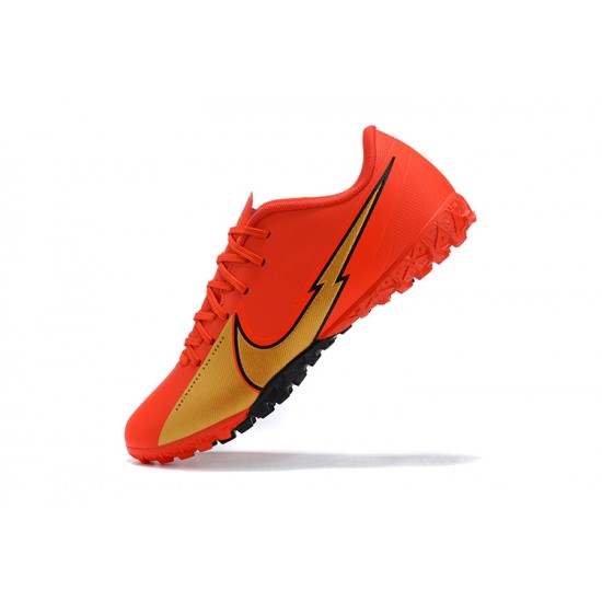 Nike Mercurial Vapor 13 Academy TF Gold Orange Low Men Football Boots