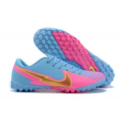 Nike Mercurial Vapor 13 Academy TF Gold Pink Blue Low Men Football Boots