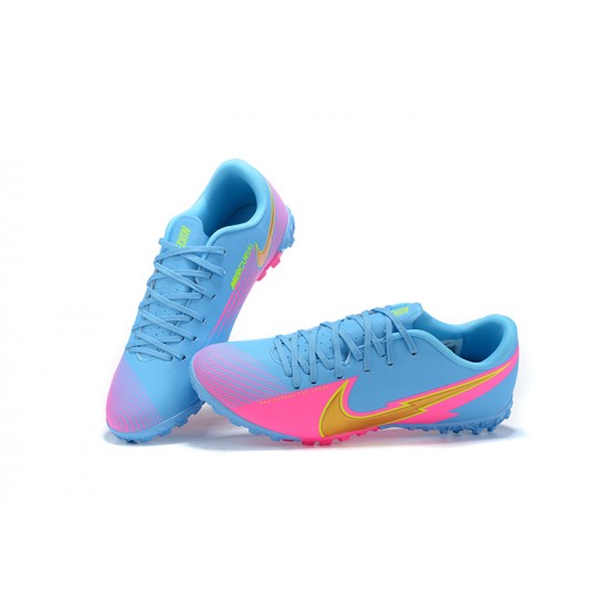 Nike Mercurial Vapor 13 Academy TF Gold Pink Blue Low Men Football Boots