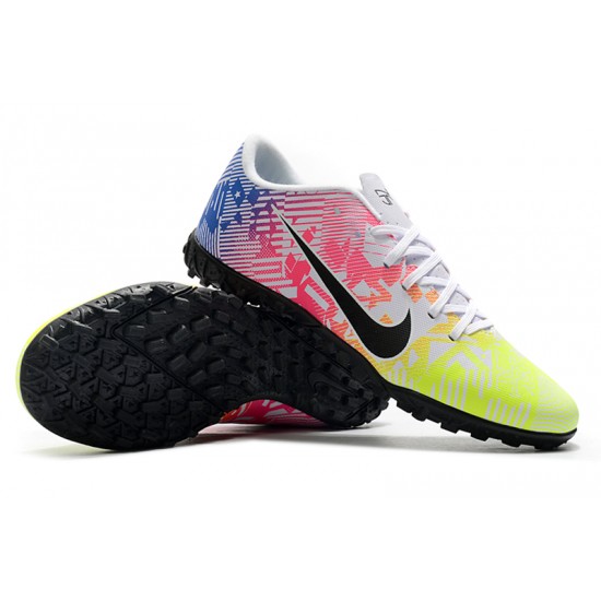 Nike Mercurial Vapor 13 Academy TF Low Blue Pink Yellow Men Football Boots