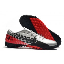 Nike Mercurial Vapor 13 Academy TF Low Silver Black Red Men Football Boots