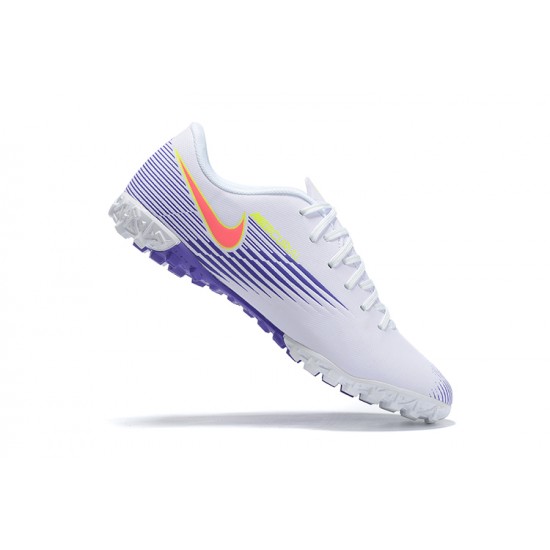 Nike Mercurial Vapor 13 Academy TF Purple Yellow White Low Men Football Boots