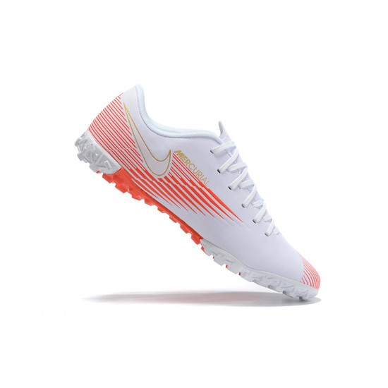 Nike Mercurial Vapor 13 Academy TF White Orange Low Men Football Boots