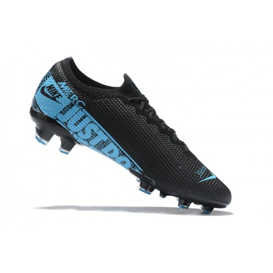 Nike Mercurial Vapor 13 Elite FG Black Blue Low Men Football Boots