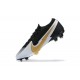 Nike Mercurial Vapor 13 Elite FG Black Gold White Low Men Football Boots