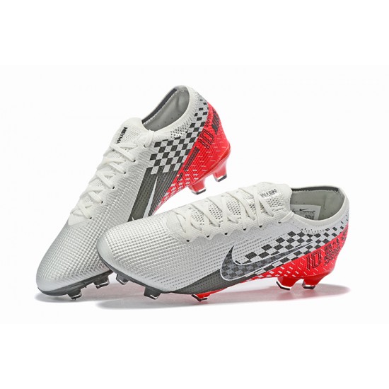 Nike Mercurial Vapor 13 Elite FG Black Red White Low Men Football Boots