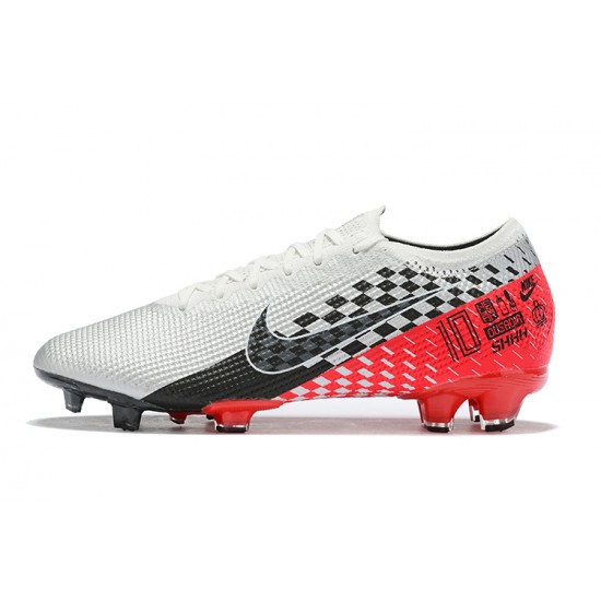 Nike Mercurial Vapor 13 Elite FG Black Red White Low Men Football Boots