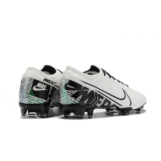 Nike Mercurial Vapor 13 Elite FG Black White Green Blue Low Men Football Boots
