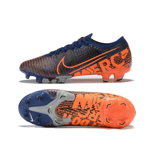 Nike Mercurial Vapor 13 Elite FG Blue Orange Low Men Football Boots