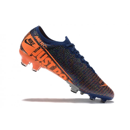 Nike Mercurial Vapor 13 Elite FG Blue Orange Low Men Football Boots