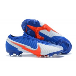 Nike Mercurial Vapor 13 Elite FG Blue White Orange Low Men Football Boots