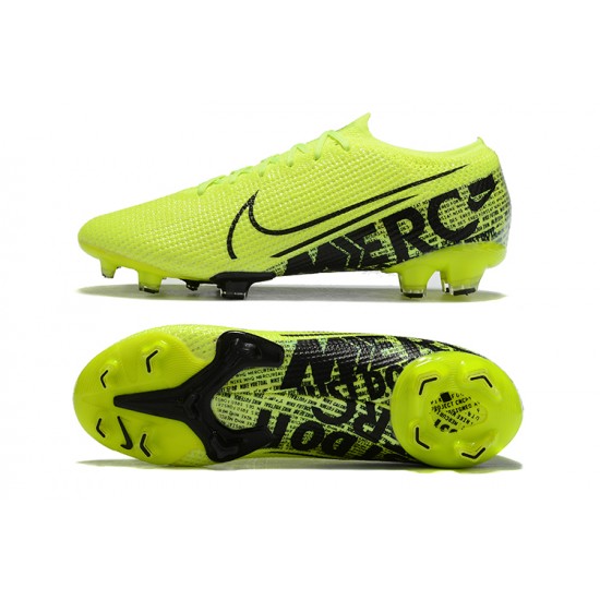 Nike Mercurial Vapor 13 Elite FG Green Black Low Men Football Boots