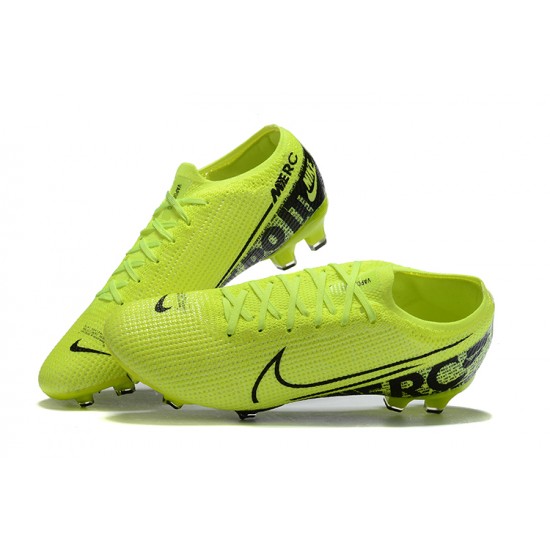 Nike Mercurial Vapor 13 Elite FG Green Black Low Men Football Boots