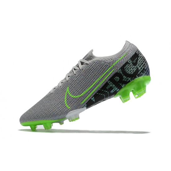 Nike Mercurial Vapor 13 Elite FG Green Gray Black Low Men Football Boots