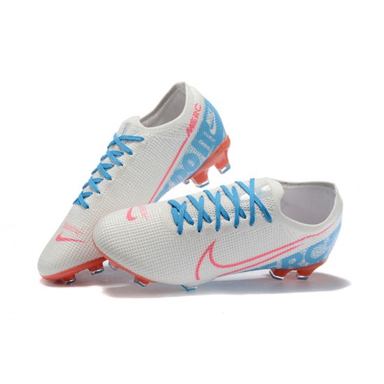 Nike Mercurial Vapor 13 Elite FG Light/Blue Orange White Low Men Football Boots