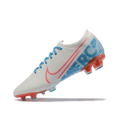 Nike Mercurial Vapor 13 Elite FG Light/Blue Orange White Low Men Football Boots