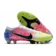 Nike Mercurial Vapor 13 Elite FG Low Pink Yellow Blue Men Football Boots