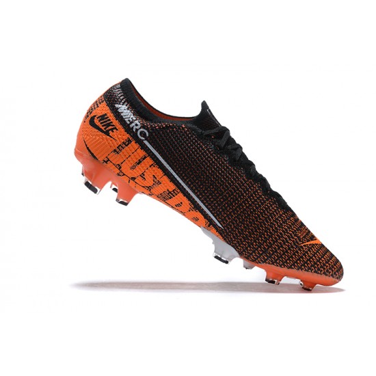 Nike Mercurial Vapor 13 Elite FG Orange Black White Low Men Football Boots