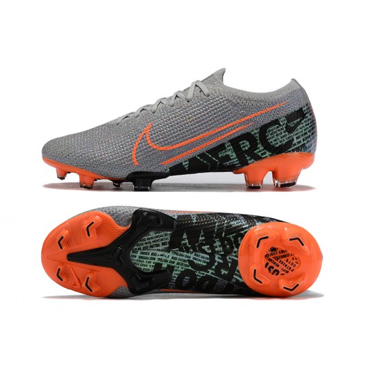 Nike Mercurial Vapor 13 Elite FG Orange Gray Black Green Low Men Football Boots