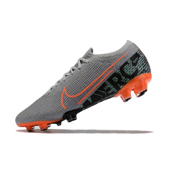 Nike Mercurial Vapor 13 Elite FG Orange Gray Black Green Low Men Football Boots