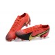 Nike Mercurial Vapor 13 Elite FG Red Black Gold Low Men Football Boots