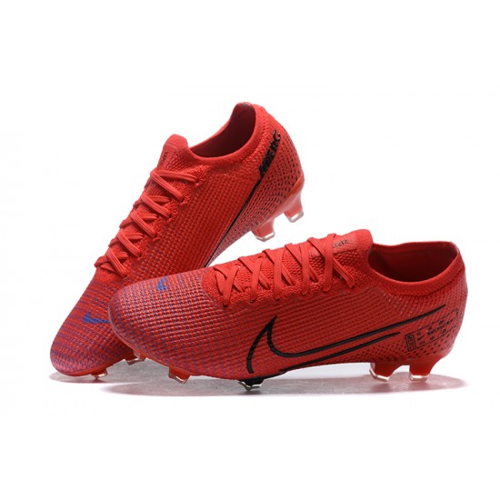 Nike Mercurial Vapor 13 Elite FG Red Black Low Men Football Boots