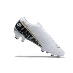 Nike Mercurial Vapor 13 Elite FG White Black Gold Green Low Men Football Boots