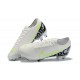 Nike Mercurial Vapor 13 Elite FG White Light/Green Black Low Men Football Boots