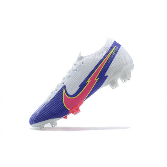 Nike Mercurial Vapor 13 Elite FG White Purple Pink Orange Low Men Football Boots