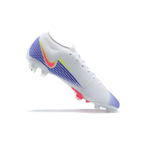 Nike Mercurial Vapor 13 Elite FG White Purple Pink Orange Low Men Football Boots