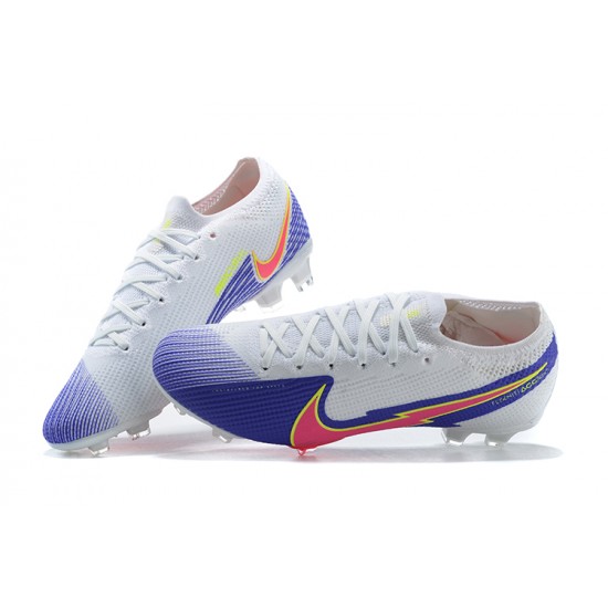 Nike Mercurial Vapor 13 Elite FG White Purple Pink Orange Low Men Football Boots