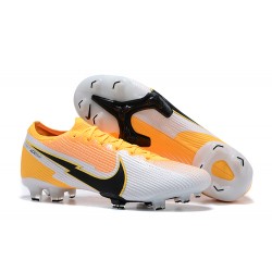 Nike Mercurial Vapor 13 Elite FG Yellow Orange Black White Low Men Football Boots