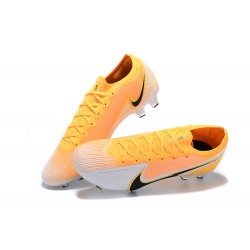 Nike Mercurial Vapor 13 Elite FG Yellow Orange Black White Low Men Football Boots