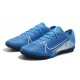 Nike Mercurial Vapor 13 Pro TF Black White Blue Men Football Boots
