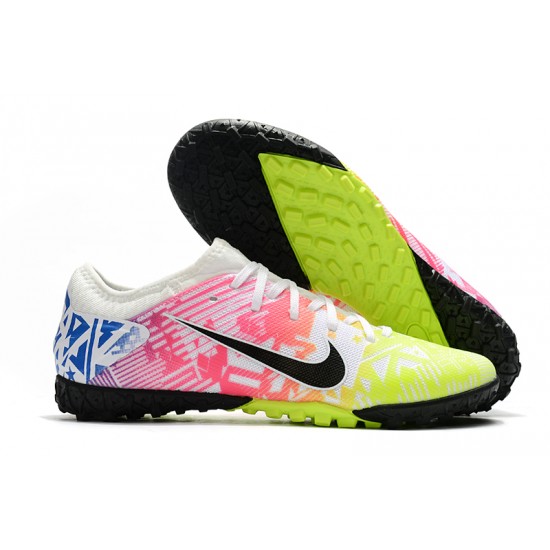 Nike Mercurial Vapor 13 Pro TF Low Pink Yellow Blue Men Football Boots