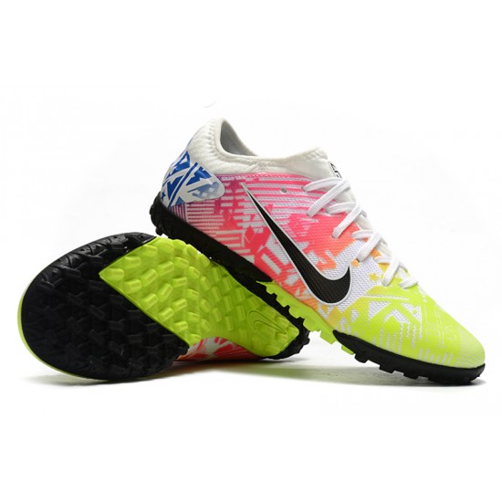 Nike Mercurial Vapor 13 Pro TF Low Pink Yellow Blue Men Football Boots