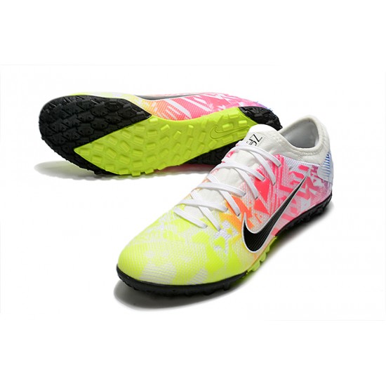 Nike Mercurial Vapor 13 Pro TF Low Pink Yellow Blue Men Football Boots