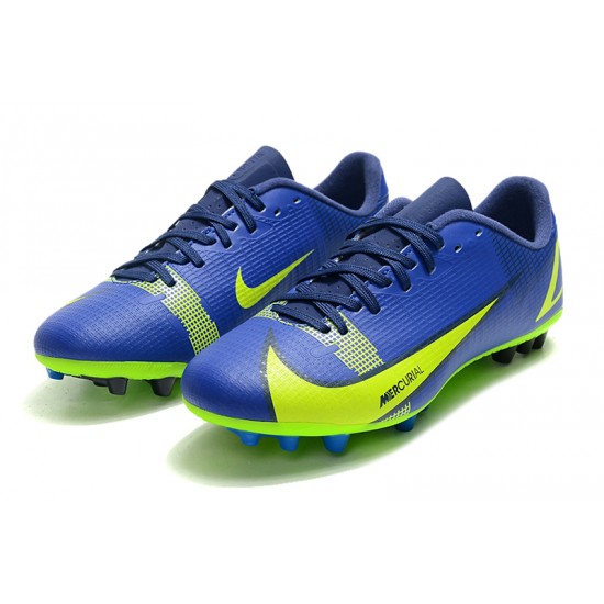 Nike Mercurial Vapor 14 Academy AG Low Blue Yellow Women/Men Football Boots