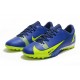 Nike Mercurial Vapor 14 Academy TF Low Yellow Blue Men Football Boots