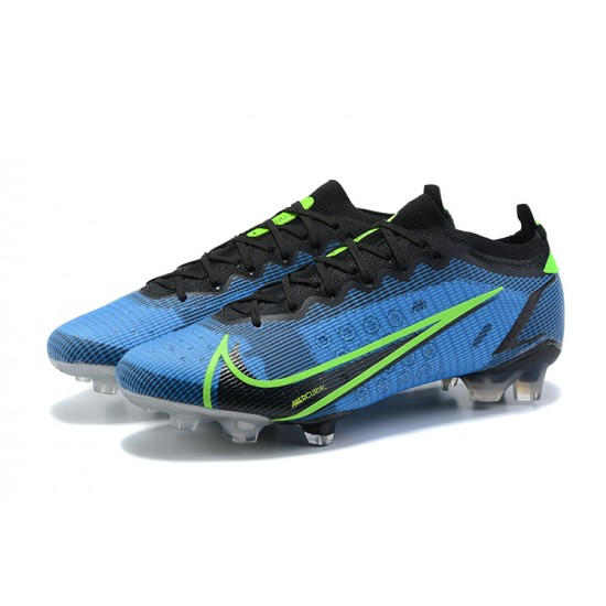 Nike Mercurial Vapor 14 Elite FG Low Black Blue White Men Football Boots