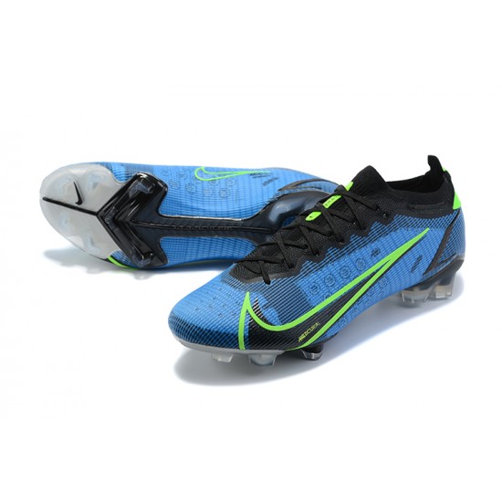 Nike Mercurial Vapor 14 Elite FG Low Black Blue White Men Football Boots