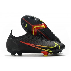 Nike Mercurial Vapor 14 Elite FG Low Black Yellow Red Men Football Boots