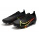 Nike Mercurial Vapor 14 Elite FG Low Black Yellow Red Men Football Boots