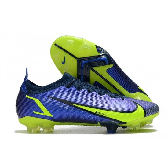 Nike Mercurial Vapor 14 Elite FG Low Blue Yellow Women/Men Football Boots