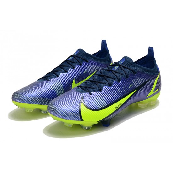 Nike Mercurial Vapor 14 Elite FG Low Blue Yellow Women/Men Football Boots