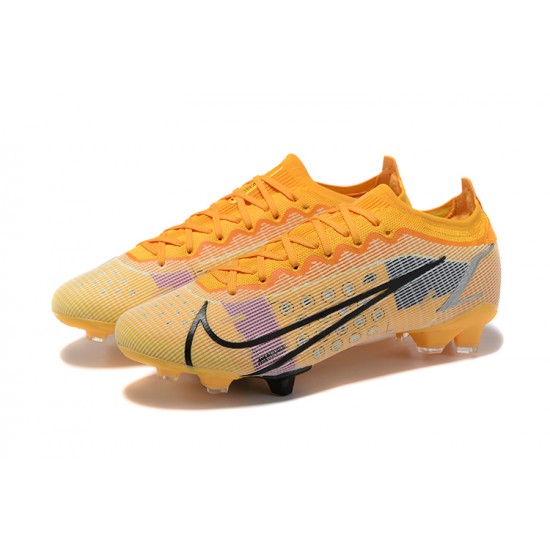 Nike Mercurial Vapor 14 Elite FG Low Orange Black Men Football Boots