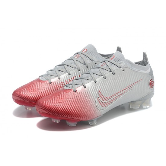 Nike Mercurial Vapor 14 Elite FG Low Silver Red Men Football Boots