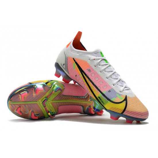 Nike Mercurial Vapor 14 Elite FG Low White Pink Men Football Boots