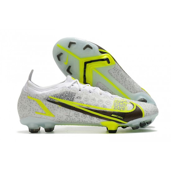 Nike Mercurial Vapor 14 Elite FG Low White Yellow Black Woemn And Men Football Boots